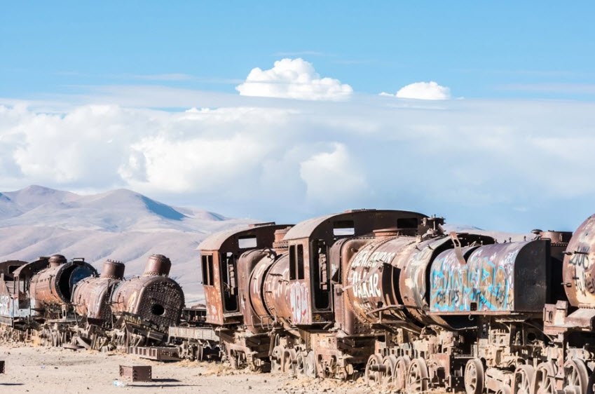 Uyuni Train Cemetery, Uyuni, Potosí Department, Bolivia